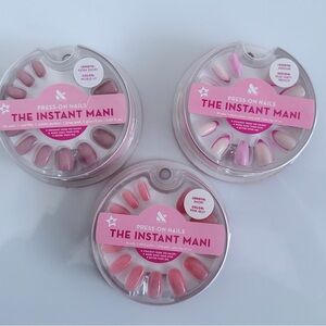 Olive & June Press-On Nails Bundle (3 Sets) Pink French, Jelly Pink & Neutral